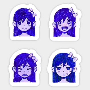 Aubrey Sprites (Omori) Sticker